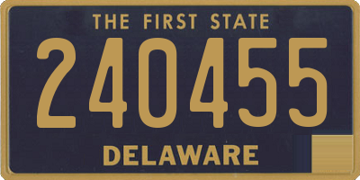 DE license plate 240455