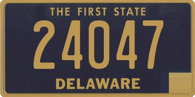 DE license plate 24047