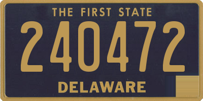 DE license plate 240472
