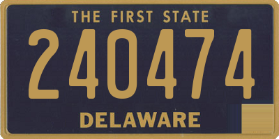 DE license plate 240474
