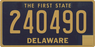 DE license plate 240490