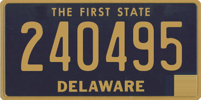 DE license plate 240495