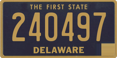 DE license plate 240497