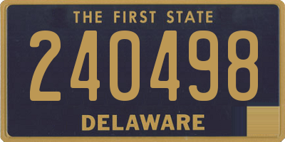 DE license plate 240498
