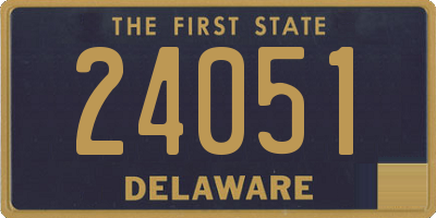 DE license plate 24051
