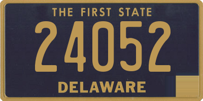 DE license plate 24052