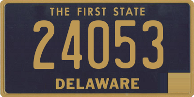 DE license plate 24053