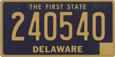 DE license plate 240540