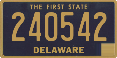 DE license plate 240542