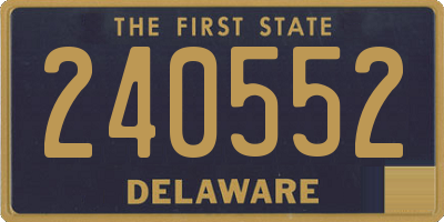 DE license plate 240552