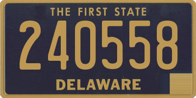 DE license plate 240558