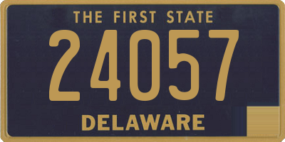 DE license plate 24057