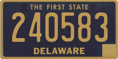 DE license plate 240583