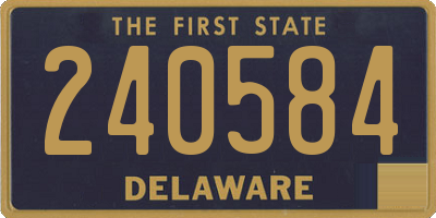 DE license plate 240584