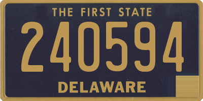 DE license plate 240594