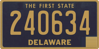 DE license plate 240634