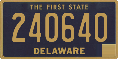DE license plate 240640