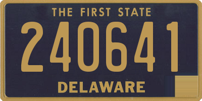 DE license plate 240641