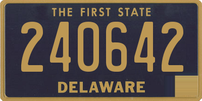 DE license plate 240642