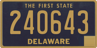 DE license plate 240643