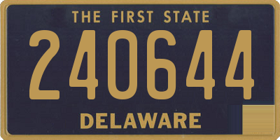 DE license plate 240644