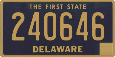 DE license plate 240646