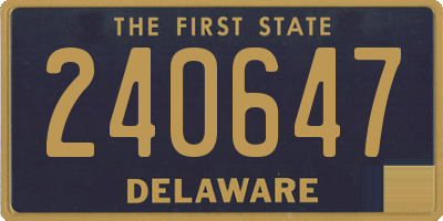 DE license plate 240647