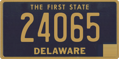 DE license plate 24065