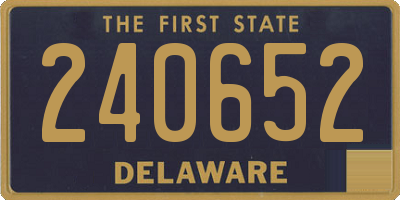 DE license plate 240652