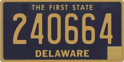 DE license plate 240664