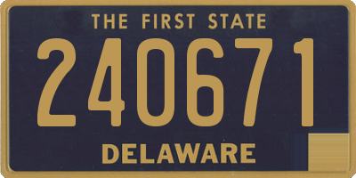 DE license plate 240671