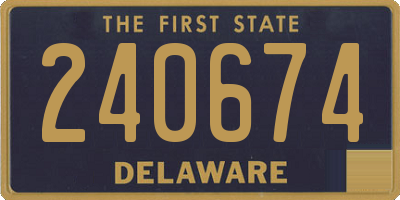 DE license plate 240674