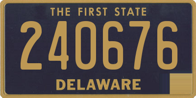 DE license plate 240676