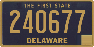 DE license plate 240677