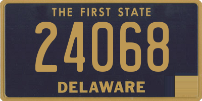 DE license plate 24068