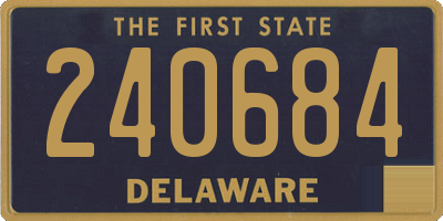 DE license plate 240684
