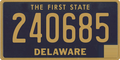 DE license plate 240685