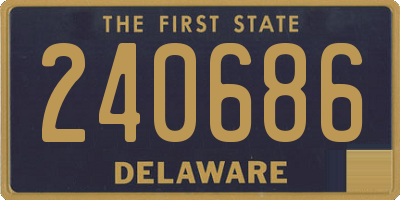 DE license plate 240686