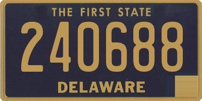 DE license plate 240688