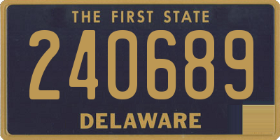 DE license plate 240689