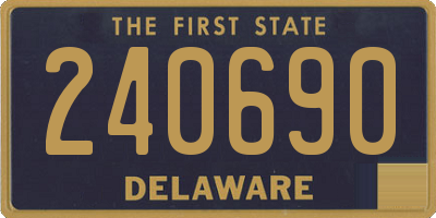 DE license plate 240690
