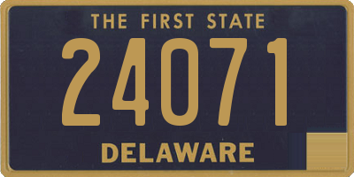 DE license plate 24071