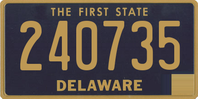 DE license plate 240735