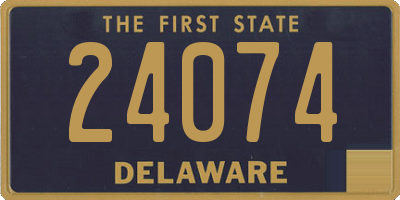 DE license plate 24074