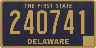 DE license plate 240741