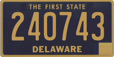 DE license plate 240743