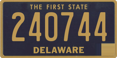 DE license plate 240744