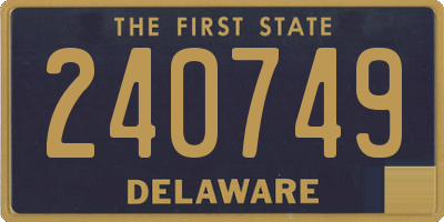 DE license plate 240749