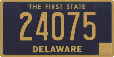 DE license plate 24075