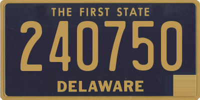 DE license plate 240750